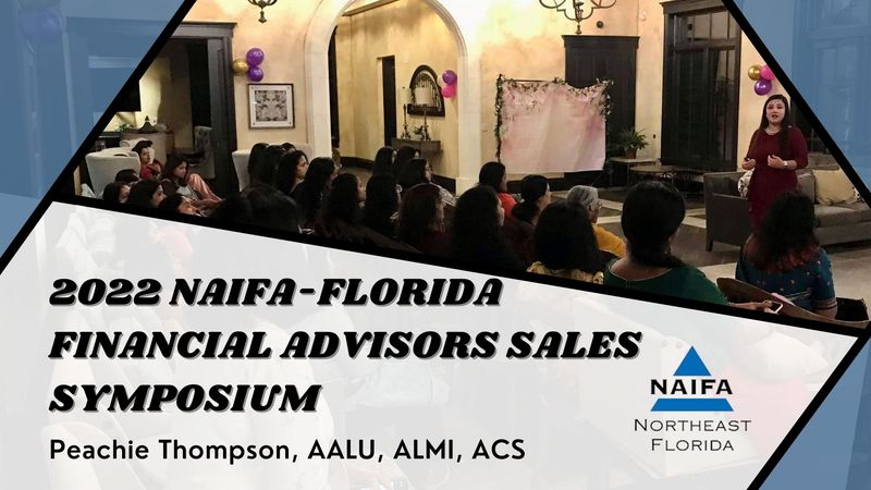 Join Peachie at the NAIFA-FL Financial Advisors Sales Symposium