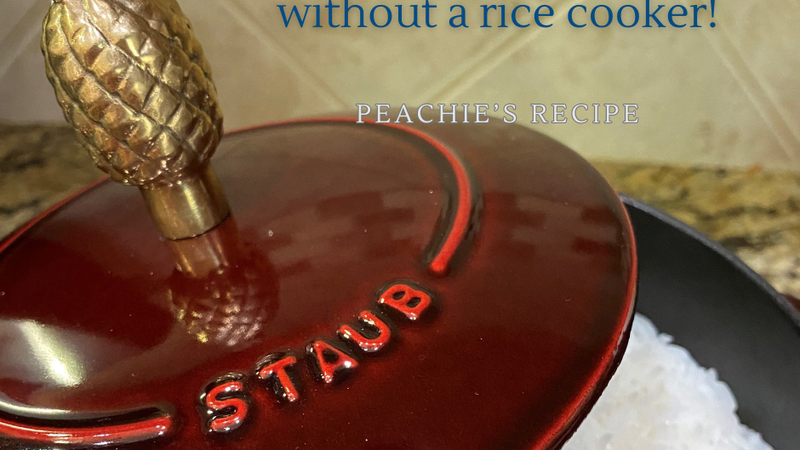 Peachie's Super Easy & Fluffy Jasmine Rice Recipe
